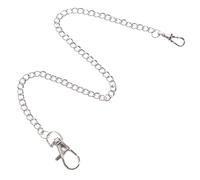 LIFKOME Silver Metal Pocket Watch Chain Circular Spring Buckle, Decorative and Easy to Use Clothing Chain for Jeans and Handbags, for DIY Accessories