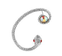 LIFKOME Snake Ear Cuff No Piercing Ear Clip Chic Geometric Jewelry Fashionable Snake Shape Decoration for Women Valentine Day Christmas