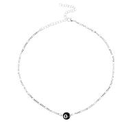LIFKOME Snooker Necklace Billiard Ball Necklace 8-Ball Sports Pendant Pendant Charms for Women Men Billiard Lovers