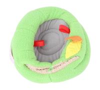LIFKOME Soft Fiber Bird Sleeping Bed Warm Hut Nest for Parrot Green