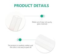 LIFKOME Spectral Analysis Cuvette Set 2Pcs 10Mm Borosilicate Sample Cuvette for -Vis Spectrophotometer Laboratory Comparative Analysis