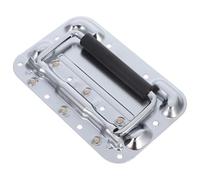 LIFKOME Spring Loaded Metal Pull Handle 8mm Chrome-Plated Large Folding Handle for Industrial Equipment, Luggage and Toolbox Chest with Removable Design, Suitable for Cabinet and Case