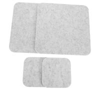 LIFKOME Square Needle Felting Mat Water Resistant Felt Fabric Squares 4pcs with Rounded Corners with Nonslip Base and Comfortable Cushioning for DIY Craft Felt Projects for Photo Display