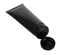 LIFKOME Squeeze Tube Versatile Use Plastic Black 200g Refillable Design with Sl xterior for Body Lotion and Conditioner for Beauty and Skincare Regimen or Travel