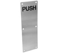 LIFKOME Stainless Steel 304 Push Plate for Fire Doors 100x300x1.5mm Door Push Board Internal and External Use Suitable
