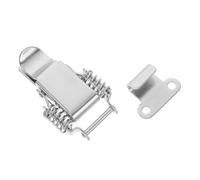 LIFKOME Stainless Steel Double Spring Toggle Latch Lock Heavy-Duty Toolbox and Beehive Hasp Clamp Industrial Wooden Box Compression Spring Loaded Catch Easy Install Secure Closure