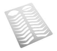 LIFKOME Stainless Steel Eyebrow Shaping Tool with Lip Mold for Makeup Practice Reusable Eyebrow Drawing Template Kit for Precise Brow Styling and Face Contouring Suitable for Beginners and