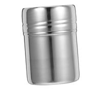 LIFKOME Stainless Steel Sugar Dispenser with Fine Mesh Lid Powdered Sugar Shaker for Cappuccino Latte Even Powder Distribution Silver Sprinkling Bottle for Coffee Cocoa Flour