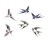 LIFKOME Static Cling Window Sticker Anti Bird Collision Decal Made of Removable PVC Material for Windows, Creative 3D Design Decorative Sticker for Decorating A Room