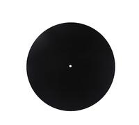 LIFKOME Static Wool Turntable Mat Diameter Premium Vinyl Record Pad with Non Slip Grooves and Label Recess for Stable Playback Vibration Reduction Compatible with All Standard Platters