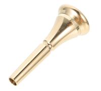 LIFKOME Sturdy Copper French Horn Mouthpiece with Loud Sound and Creative Design, Portable Horn Practice Accessory Suitable for Professional Players and Students, Golden Music Instrument