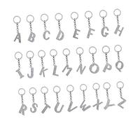 LIFKOME Stylish Metal Rhinestone Letter g Keychain Durable Alphabet Keyring for Keys and Bag Friends Family and Colleagues