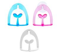 LIFKOME Suction Cup Sponge Holder Random Color Plastic Scouring Pad Rack 3pcs with Easy Hang Design Kitchen Drain Rack to Keep Countertops and Organised for Bathrooms and Restaurants