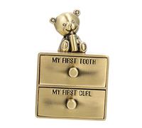 LIFKOME Teeth Keepsake Box with Practical Deciduous Tooth Organizer Safe Storage Case with Chart Design for Hair and Collection