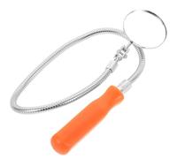 LIFKOME Telescoping Vehicle Inspection Mirror with Built-in LED Light, Stainless Steel round Flexible Inspection Tool for Automotive Repair and Checking under Vehicles, User-friendly