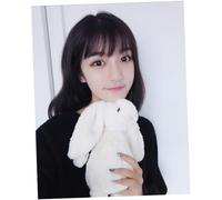 LIFKOME Thin Clip in Hair Bangs Extensions for Women Heat Resistant Fiber Black Fake Fringe Restylable with Scissors and Curling Iron Lightweight Air Bangs Hairpiece