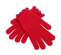 LIFKOME Touchscreen Knit Gloves for Women Winter Warm Woolen Hand Warmers Thick Lined Cold Weather Gloves Outdoor Sports Windproof Fitness Racing Mittens with Finger Divide Design