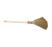 LIFKOME Traditional Witches Broom with Wood Handle and Soft Bristles, Multi-Purpose Detachable Sweeping Brush for Indoor Living Rooms and Outdoor Yard Cleaning, Easy to Clean and Sturdy