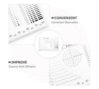 LIFKOME Transparent Crack Measurement Tool with Centering Gauge and Film Ruler for Concrete Brake Pads and Card Grading Precise Flaw Detection and Crack Monitoring for Woodworking and