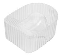 LIFKOME Transparent Nail Soaking Bowl for Manicure Nail Polish Comfortable Hand Shape Design Smooth Surface Soak Off Tool for Salon and Home Use