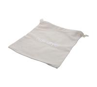 LIFKOME Travel Hair Dryer Storage Bag Drawstring Pouch for Organizing Hair Tools Dustproof Canvas Travel Case for Home Bathroom Go Use Light Grey with Embroidered