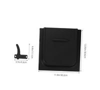 LIFKOME Travel Trailer Door Lock with Right-hand Handle and Uv-resistant PP Panel Protective Cover Camper Rv Door Slide Guard Kit for Travel Trailers and Campers Black