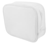 LIFKOME Unisex EVA Cosmetic Organizer Bag Portable Travel Makeup Pouch Toiletries Storage Case with Zipper White Suitable for Business Trips Camping and Car Use