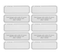 LIFKOME UV Intensity Indicator Cards 10Pcs Accurate UV Testing Sheets for Outdoor Sun Protection and Skin Care