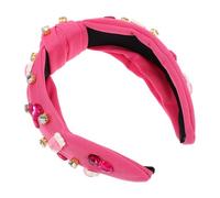 LIFKOME Valentine's Day Jeweled Heart Knotted Headband Adorable Rhinestone Wings Hair Accessory for Women Cute Design for Festive Celebrations and Everyday Wear