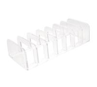 LIFKOME Vanity Organizer Eyeshadow Storage Box with Seven Slots Slim Design Easy Access Ps Makeup Palettes Holder for Bathroom Vanities