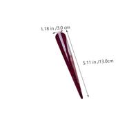 LIFKOME Vintage Acrylic Duckbill Hair Clip Elegant Alligator Clamp in Glossy Wine Red Chic Hairpin for Women and Stylish Sectioning Accessory for Charming Hairstyles