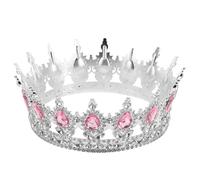 LIFKOME Vintage Baroque Bridal Tiara Rhinestone Headband Crystal Wedding Crown Hair Accessory for Bride Party Birthday Cosplay Elegant Rhinestone Bridal Hair