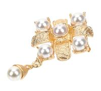 LIFKOME Vintage Baroque Pearl Brooch Pin Elegant Clothing Accessory for Women Retro Chic Design with Fine Polishing Suitable for Cardigans Sweaters Dresses Secure Attachment and