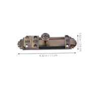 LIFKOME Vintage European Alloy Slide Door Bolt Lock Small Retro Security Sliding Lock for Wooden Doors Thick Material Barrel Latch for Gate Bathroom Home Hardware Supplies Easy