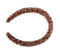LIFKOME Vintage Leopard Print Plush Headband Elegant Hair Accessory for Fall Fashion Cozy Nonslip Design Versatile for Casual Dressy Looks for Women