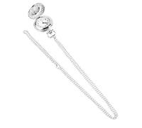 LIFKOME Vintage Retro Pocket Watch 1 Medium Size Silver Alloy Pendant Necklace Vintage Shape Stylish Design Keep Accurate Time Gift for Family and Friends