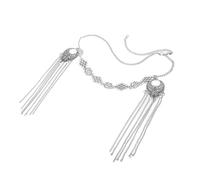 LIFKOME Vintage Tassel Forehead Chain Antique Alloy Hollow Craftsmanship Bridal Headpiece for Women Retro Dancing and Belly Dance Jewelry with Elegant Fringe Classic Metal Finish for