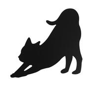 LIFKOME Voice and Light Control Cat Wall Lamp, LED Silhouette Night Light Stretching Black Cat Design, Battery Operated Decorative Sensor Lamp for Bedroom and Living Room