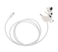 LIFKOME W USB C Fast Charger Cable with Data Transfer, Dog Shaped Braided Tpe Material Cord Featuring Stable Power Supply and Movable Dog Cover, for Smartphone Charging and Office Use