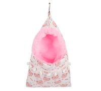 LIFKOME Warm and Cozy Cotton Canvas Hanging Bed for Small Pets like Sugar Gliders and Chinchillas, Decorative and Comfortable Sleeping Hammock for Pet Cages