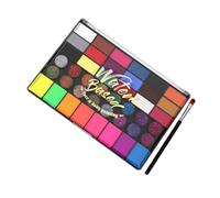 LIFKOME Water- Paint Set Neon Makeup Pigment for Boys and Girls Party Safe Non-toxic Face Painting Kit Brush and Storage Case