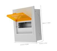 LIFKOME Way Transparent Circuit Breaker Distribution Box with Metal Base Electrical Enclosure for Indoor Power Management Clear Window for Easy Monitoring Weatherproof Electronic