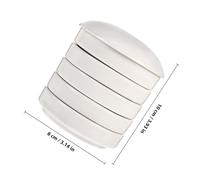 LIFKOME White Ceramic Watercolor Mixing Tray Pigment Plates for Artists Beginners Smooth Surface Palette for Watercolours and Art Painting Supplies