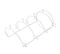LIFKOME White Headband Display Organizer for Women Lightweight Crown Jewelry Holder Stand Space-saving Bridal Hair Accessories Storage Rack for Home and Retail