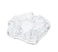 LIFKOME Windproof Glass Cigar Ashtray for Indoor Outdoor Use Portable Lightweight Car Ash Tray with Spacious Holder Multipurpose Desktop Smoking Accessory for Home Office Patio