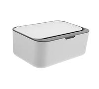 LIFKOME Wipes Dispenser Box Portable Wipes Holder Easy to Clean White Pp Material Light Weight with Lid for Drawers on Your Table