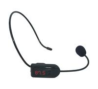 LIFKOME Wireless Headset Microphone with Fm Multiple Channel Optional and Lightweight Design, Portable Microphone Loudspeaker for Tour Guide and Meeting Use, Abs Material
