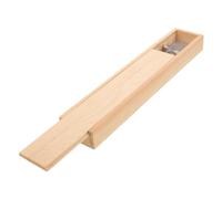 LIFKOME Wood Calligraphy Brush Keepsake Box Single Brush Pen Gift Case Sturdy Vintage Style Storage for Students Family and Friends Elegant Presentation for Artistic Pens