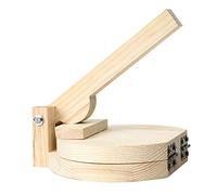 LIFKOME Wood Dough Presser and Dumpling Wrapper Mold Wooden Round Dough Pressing Tool Kitchen Gadget for Homemade Dumplings and Pastry Folding