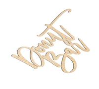 LIFKOME Wooden Donut Bar Sign with Calligraphy Style for Wedding Dessert Display Party Decoration Photo Prop Sweet Treats Sign for Engagement and Event